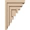 Ekena Millwork 5"W x 10"D x 15"H Classic Landon Rough Cedar Woodgrain TimberThane Corbel, Primed Tan CORUR05X10X15LANRCPR - alternate 4